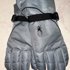 Spyder Insulated Gray Ski Winter Gloves - Men’s size S/M